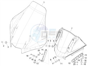 MP3 500 MAXI SPORT ABS (NAFTA) drawing Windshield - Glass