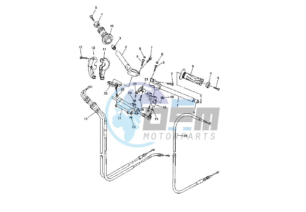 STEERING HANDLE - CABLE