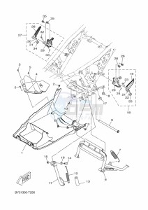 CZD250-A  (B8Y3) drawing STAND & FOOTREST