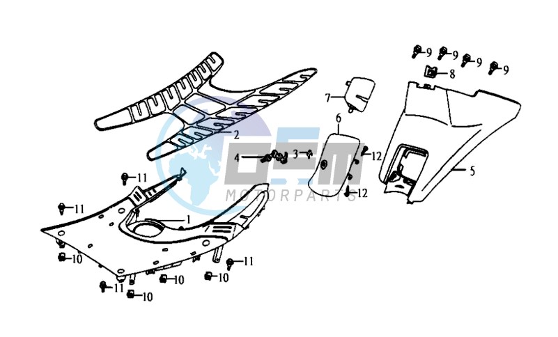 COWLING / FOOTREST / FLOOR MAT