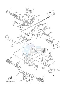 T135 T135FI CRYPTON X (5D67) drawing STAND & FOOTREST