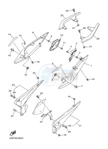 XJ6S 600 DIVERSION (S-TYPE) (36CL 36CM) drawing SIDE COVER