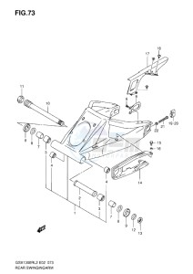 GSX1300R drawing REAR SWINGING ARM L2