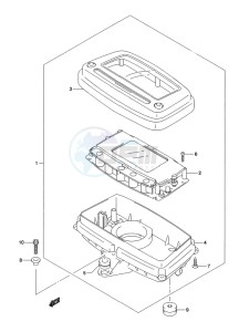 LT-A500X(Z) drawing SPEEDOMETER (LT-A500XL2 P17)