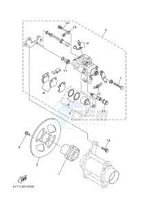 YFM350R YFM350RD RAPTOR 350 (10PA) drawing REAR BRAKE