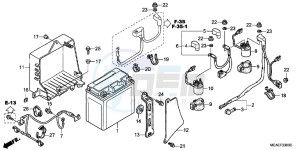 GL1800D GoldWing - GL1800-D UK - (E) drawing BATTERY