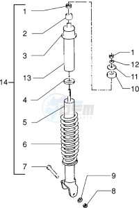 Sfera RST 50 drawing Rear Shock absorber