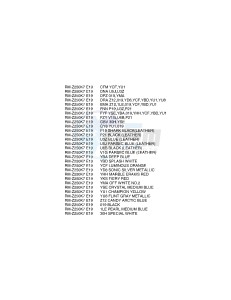 RM-Z250 (E19) drawing * COLOR CHART *