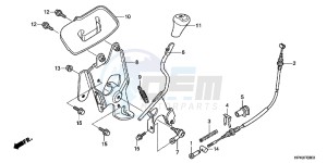 TRX420FPMC TRX420 ED drawing SELECT LEVER