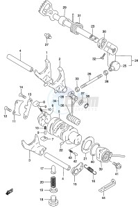 GZ250 (K2) drawing GEAR SHIFTING