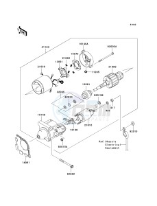 KAF400 A [MULE 610 4X4] (A1) A1 drawing STARTER MOTOR