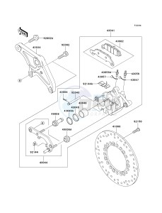 VN 1500 J [VULCAN 1500 DRIFTER] (J1-J2) [VULCAN 1500 DRIFTER] drawing REAR BRAKE