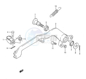 RM250 (E28) drawing REAR BRAKE