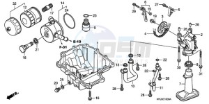 CBR600RRA F / CMF drawing OIL PAN/OIL PUMP