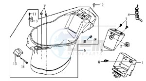 JET EURO X 50 E2 drawing HELMET BOX