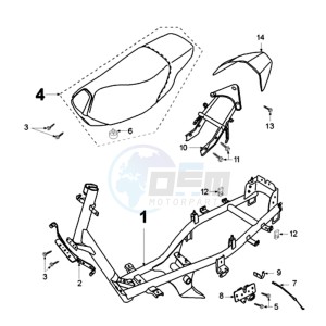 FIGHT X-TEAM LNDA BE drawing FRAME AND SADDLE