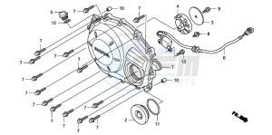 CBF1000T drawing RIGHT CRANKCASE COVER