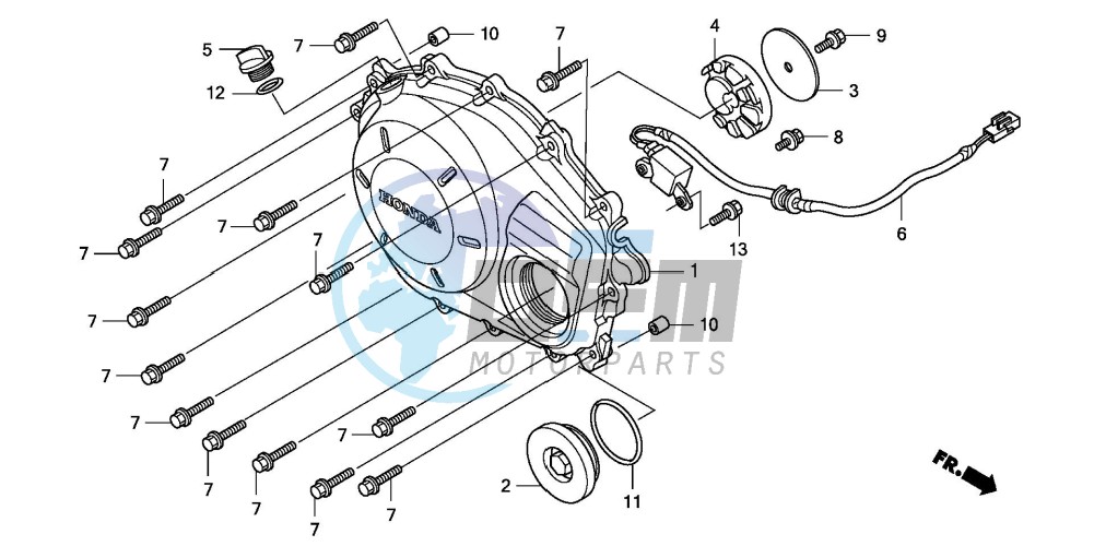 RIGHT CRANKCASE COVER