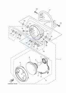 YBR125EGS YBR125G (43BL) drawing HEADLIGHT