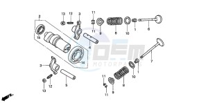 NES125 drawing CAMSHAFT/VALVE