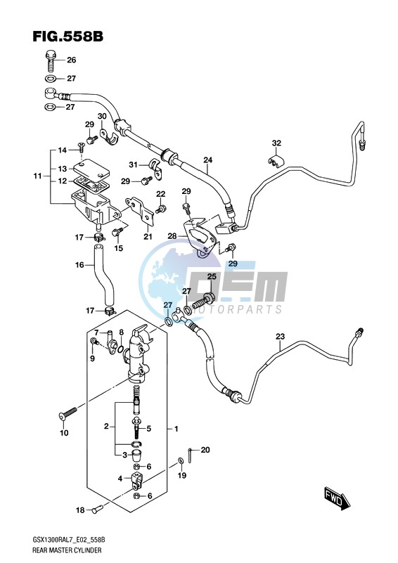 REAR MASTER CYLINDER