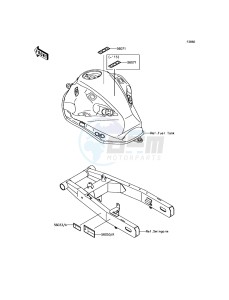 Z800 ABS ZR800BFF FR GB XX (EU ME A(FRICA) drawing Labels