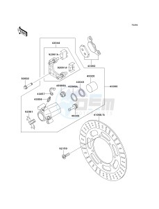 VN 800 A [VULCAN 800] (A10-A11) [VULCAN 800] drawing FRONT BRAKE