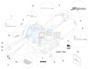 GTS 300 ie Super (EMEA, APAC) (AU, HK, IN, IT, J, SG, TW, UK) drawing Plates - Emblems