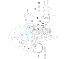 RSV4 1000 RR (APAC) (AUS, CP, NZ) drawing Front master cilinder