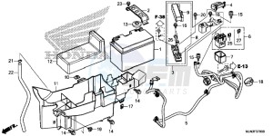 CTX1300AE CTX1300A UK - (E) drawing BATTERY