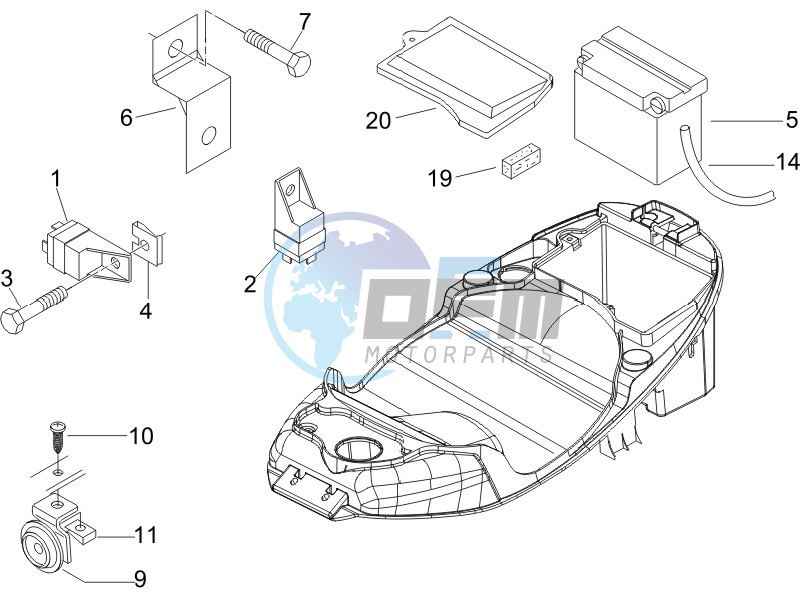 Remote control switches - Battery - Horn