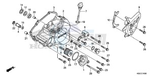 CRF150RBD CRF150RB Europe Direct - (ED) drawing L. CRANKCASE COVER