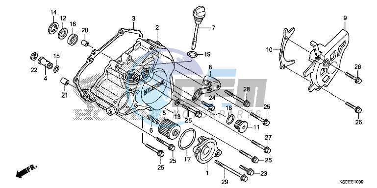 L. CRANKCASE COVER