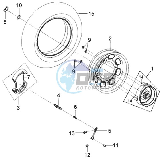 REAR WHEEL / CENTRAL STAND