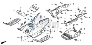 FJS400D SILVER WING drawing FLOOR STEP/UNDER COVER