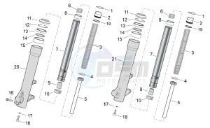 Scarabeo 400-492-500 Light drawing Front fork II