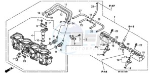 CBR600RR9 U / MME SPC 2U drawing THROTTLE BODY