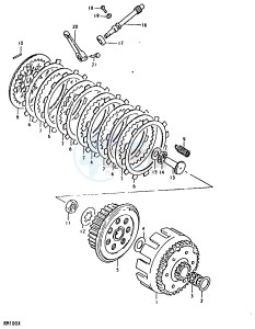 RM100 (N-T-X) drawing CLUTCH