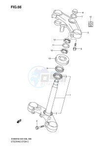 SV650 (E3-E28) drawing STEERING STEM (SV650SK8 SAK8 SK9 SAK9 SL0 SAL0)