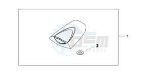 CBR600RA9 Europe Direct - (ED / ABS MME) drawing SEAT COWL*NHA66P*