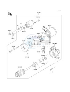 KAF 620 C [MULE 2500] (C1-C5) [MULE 2500] drawing STARTER MOTOR