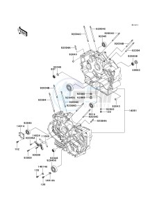 VN 800 G [VULCAN 800 DRIFTER] (E1-E5) [VULCAN 800 DRIFTER] drawing CRANKCASE