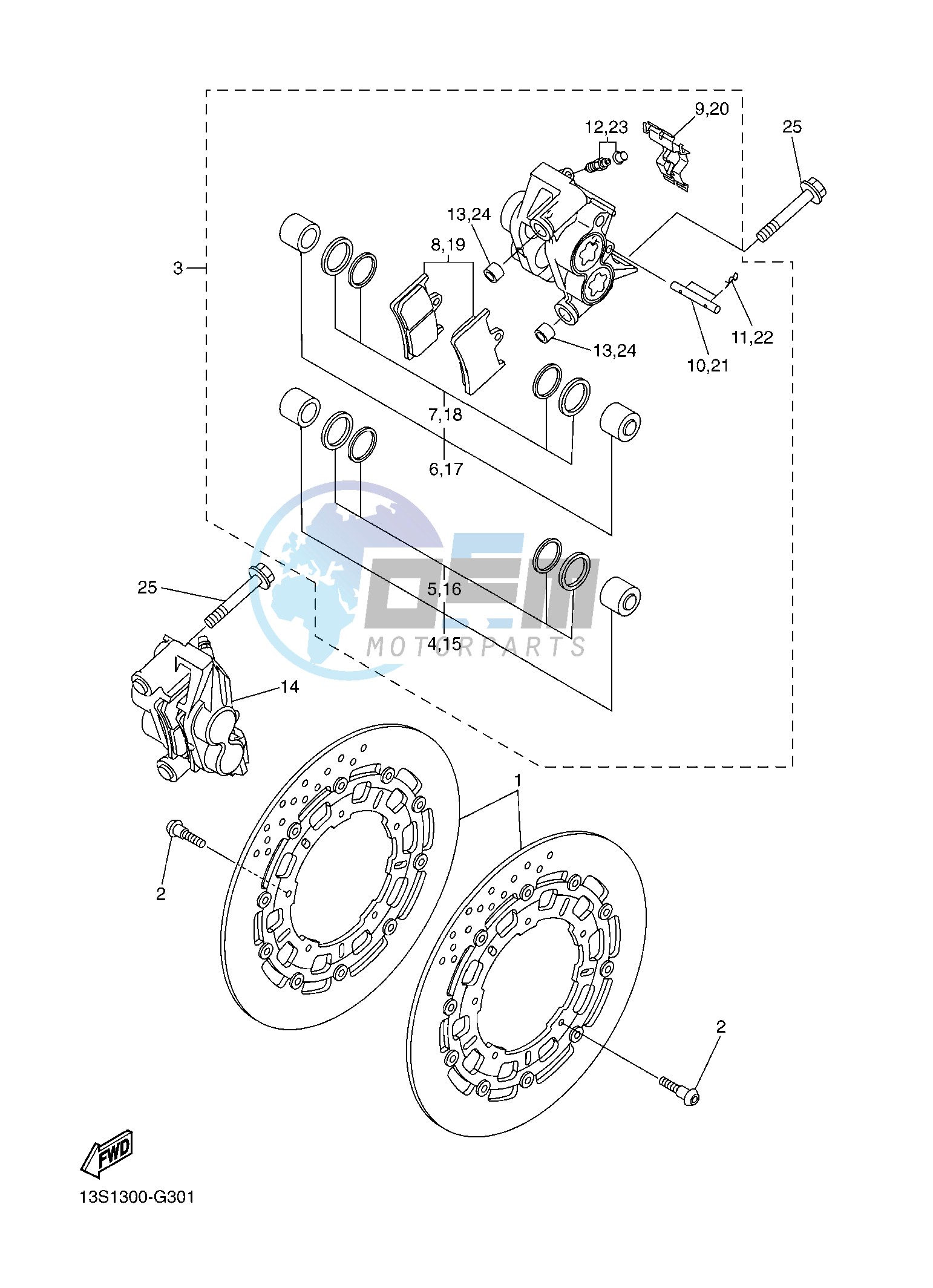 FRONT BRAKE CALIPER