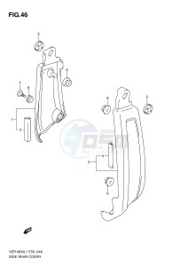 VZR1800 (E50) INTRUDER drawing SIDE REAR COVER