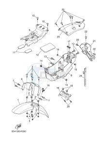 XSR700 (B344 B344 B344 B344) drawing FENDER