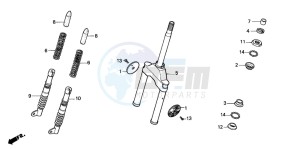 SH50 SCOOPY drawing FRONT FORK