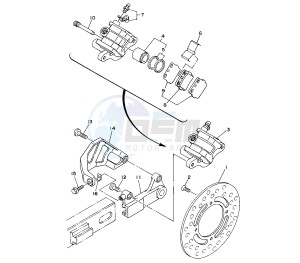 YZ LC-LW 80 drawing REAR BRAKE CALIPER