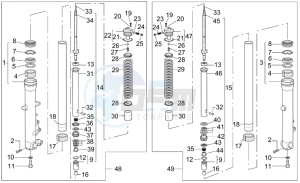 ETV 1000 Capo Nord Capo Nord drawing Front fork - RALLY