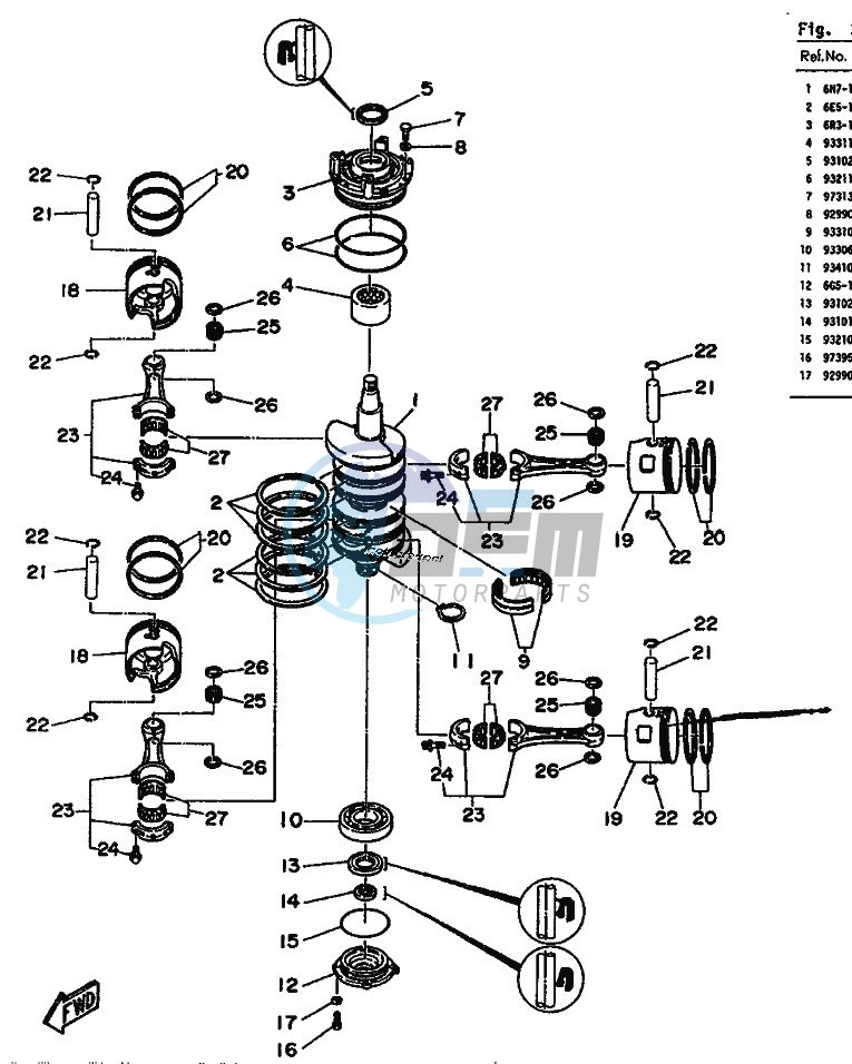 CRANKSHAFT--PISTON