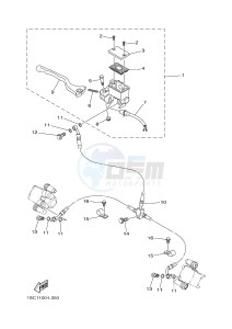 YFM300 RAPTOR 300 (1SC6 1SC7 1SC5) drawing FRONT MASTER CYLINDER